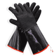 thumbnail image 2 of Neopreno Caucho Horno Mits Pollo Carne Guantes Resistente al calor Restaurante Hogar Restaurante Panadería Aislamiento térmico Tostado de 14 pulgadas de grosor Tipo 1 Par Vogacara HA010964-03, 2 of 6
