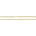 thumbnail image 3 of Floreo 10k Tri-Color Gold 4.2mm Valentino Link Chain Necklace, 3 of 5