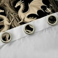 thumbnail image 4 of Castle Fairy Magical Dragon Blackout Curtains Set of 2 (52x84 Each),Bohemian Flower Window Curtains,Exotic Style Curtains and Drapes,Luxury Teenager Bedroom Decor, 4 of 6