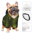 thumbnail image 3 of Bingfone Tropical Palm Leaves Fern Leaf Dog Clothes Hoodie, Pet Winter Coat,Puppy Sweatshirts For Small Dogs Boy Girl,Suitable For All Breeds-X-Large, 3 of 8