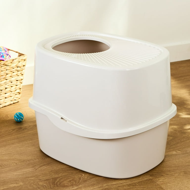 Vibrant Life Top Entry Cat Litter Box, Large, Easy to Clean, Keeps
