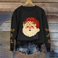 thumbnail image 3 of Uootdi Gift Christmas Sweatshirts for Women Merry Christmas Long Sleeve Shirts Cute Xmas Print Holiday Party Pullover Tops, 3 of 8