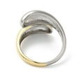 thumbnail image 3 of 5pc Brass Teardrop Open Cuff Rings for Women Platinum & Golden Inner Diameter: 18mm, 3 of 3