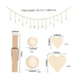 thumbnail image 2 of WRISTBIQUE Beaded Clip Gar Multi-Color Wooden Photo Display for Home Decor 1Set, 2 of 8