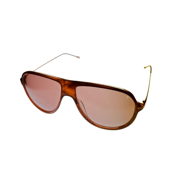 John Varvatos Brown Aviator Plastic Sunglass V779, Brown Lens