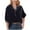 Black Velvet Tops, variant on Velvet Tops for Women Button Up Henley T-Shirt Flutter Sleeve V-Neck Pullover Dressy Summer Blouses