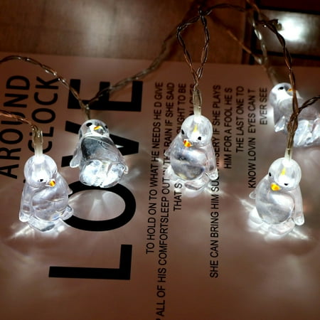 Siaonvr Penguin Animal Shape String Lights 10 LED 1.65M