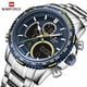 thumbnail image 2 of Reloj NAVIFORCE a la moda para hombre, reloj deportivo de marca de lujo para hombre, reloj de pulsera de cuarzo con cronógrafo, reloj militar resistente al agua con correa de acero Tan Jianjun unisex, 2 of 2