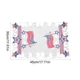 thumbnail image 3 of Cififendec 4th of July Embroidered Placemat, 17.72"×11.81", Patriotic Hollow Butterfly Star Table Mat for Independence Day Dining Table and Home Decor, 3 of 5