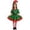Green, variant on HCYSFG Girls Christmas Costume Sets Elf 2 Piece Short Sleeve Collared Dress Up Outfits Elf Dress And Hat Button Detail Layered Skirt Performance Sets