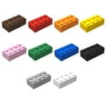 thumbnail image 5 of Bloques de construcción clásicos de color sólido a granel 3001 2x4, 150 piezas, piezas de color gris y naranja, compatibles con todas las marcas de ladrillos principales de Lego, 5 of 5