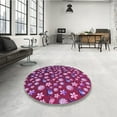 thumbnail image 3 of Ahgly Company Indoor Rectangle Patterned MediumOrchid Purple Area Rugs, 8' x 12', 3 of 6