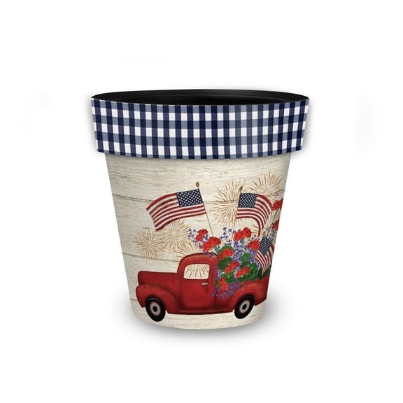 Briarwood Lane Stars and Stripes Truck Small Planter
