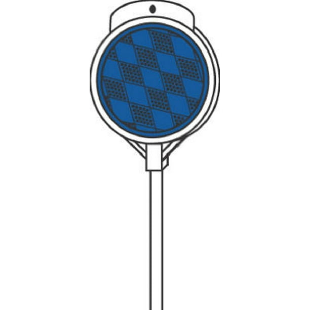 Hillman 840072 48" Blue Driveway Marker Reflectors Quantity of 24