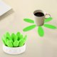 thumbnail image 5 of Platos almohadilla aislamiento anti -Stavald staveware Mat silicona Forma suculenta () Verde, 5 of 8
