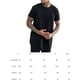 thumbnail image 4 of Qarigey Hombres Tops largos Camiseta de hip hop Camiseta de manga corta con palangre Camisetas casuales cortas Blusa Camisetas negro XXL Qarigey FS11367-10, 4 of 6