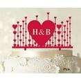 thumbnail image 1 of Monogram Cake Topper First Name Initial Heart Cake Topper, 1 of 1