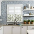 thumbnail image 6 of Sage Green Kitchen Curtains and Valance Set, Modern Geometric Cafe Curtains Rod Pocket Windows Curtains for Living Room Bedroom Abstract Gold Lines Nordic Art Valance and Tier Curtains 24 Inch Length, 6 of 6