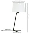 thumbnail image 5 of Evelyn&Zoe 28" Mid-Century Modern Tilted Table Lamp with with White Drum Linen Shade, 5 of 6