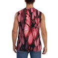 thumbnail image 4 of Fuzoiu pink butterfly Print Men's Sleeveless T-shirt,Sleeveless Tee Shirts,Quick-Dry Athletic Tank Top for Gym, Running, Sports & Outdoor Activities-X-Large, 4 of 7