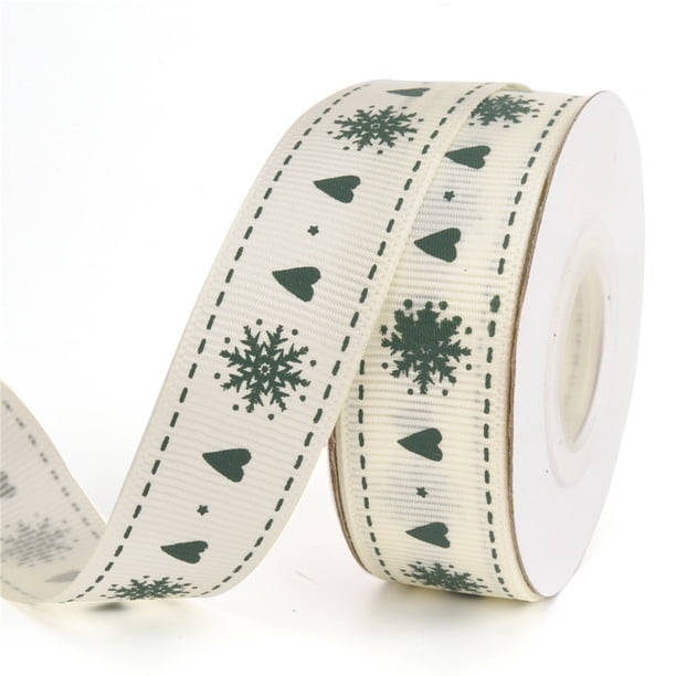 Puntoco 2Cm Cinta navideña Cinta para envolver regalos Copo de nieve Cintas brillantes para boda Puntoco Puntoco-1941