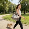thumbnail image 5 of Rewenti Foldable Pet Carrier Unitary Shoulder Handbag Or Crossbody Style Open Side Designs for Cats Dogs Head Out Suitable for Small to Medium Sized Pet, 5 of 5