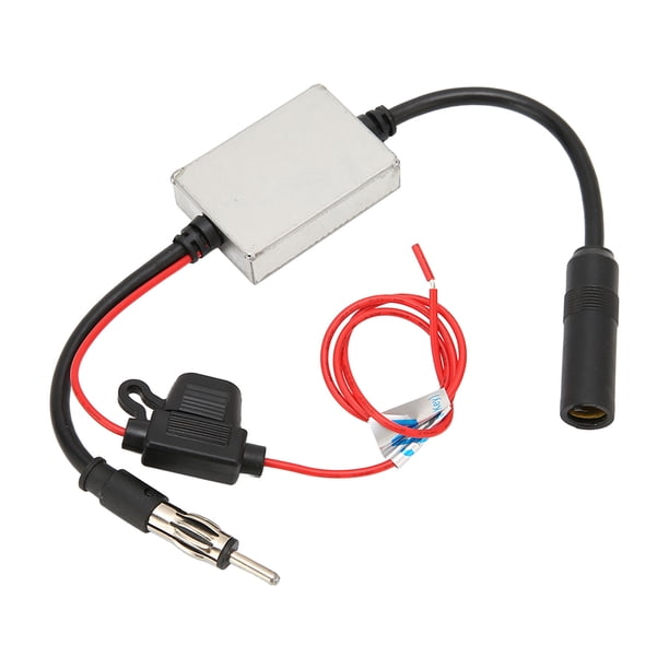 Amplificador De Señal De Antena De Radio De Coche, Carcasa De aleación De Aluminio, Conector De Enchufe DIN Antideformación, Amplificador De Señal Aérea De Radio Para RV,