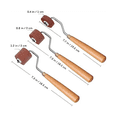 thumbnail image 4 of Printmaking Brayer Rubber Brayer Roller Paint Brush Ink Applicator Art Craft Oil Painting Tool for Printmaking (3Pcs), 4 of 7