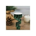 thumbnail image 2 of 1.5" Printed Plaid Check Ribbon: Emerald Green (10 Yards), 2 of 5