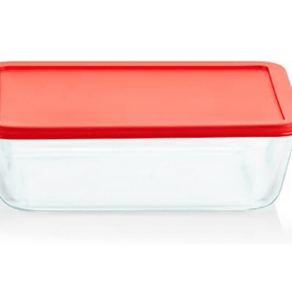 Glass Food Storage Container, Snug Fit   Plastic   Lids, Freezer Dishwasher Microwave Safe, 11 Cup