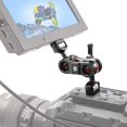 thumbnail image 4 of Articulating Magic Arm with Double Ballheads,180° Rotatable Dual Ball Head Camera Monitor Hot Shoe Mount Bracket, 4 of 5