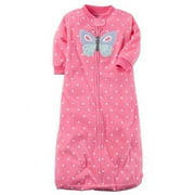 Carters Baby Girls 0-9 Months Butterfly Sleepbag Gown (Light Pink 6-9 Months)