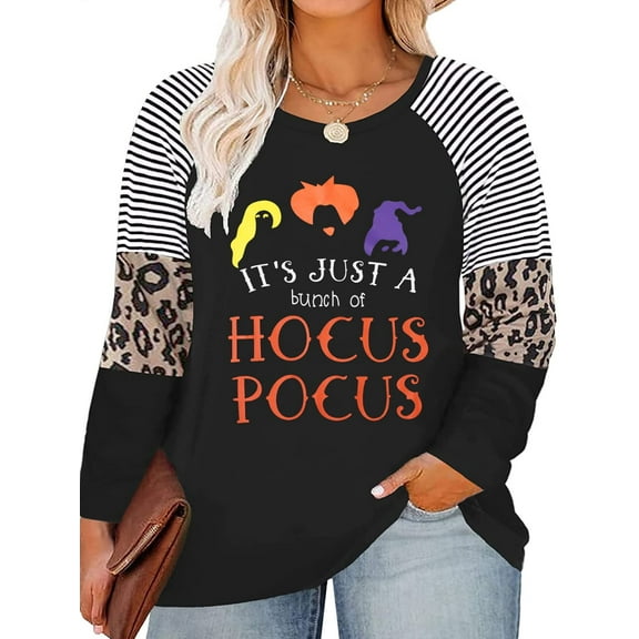 KimSoong Women Plus Size Halloween Shirts Raglan Baseball Long Sleeve Top