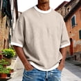 thumbnail image 2 of Men’s Crew Neck Short Sleeve T-Shirt Two Piece Set Stylish Comfortable Summer, 2 of 5