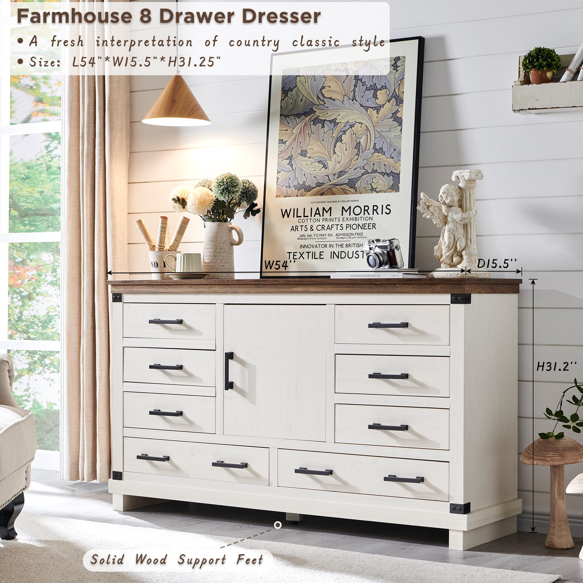 chinese dress ladies Camden Extra Large 8-Drawer Dresser – The Well Appointed House