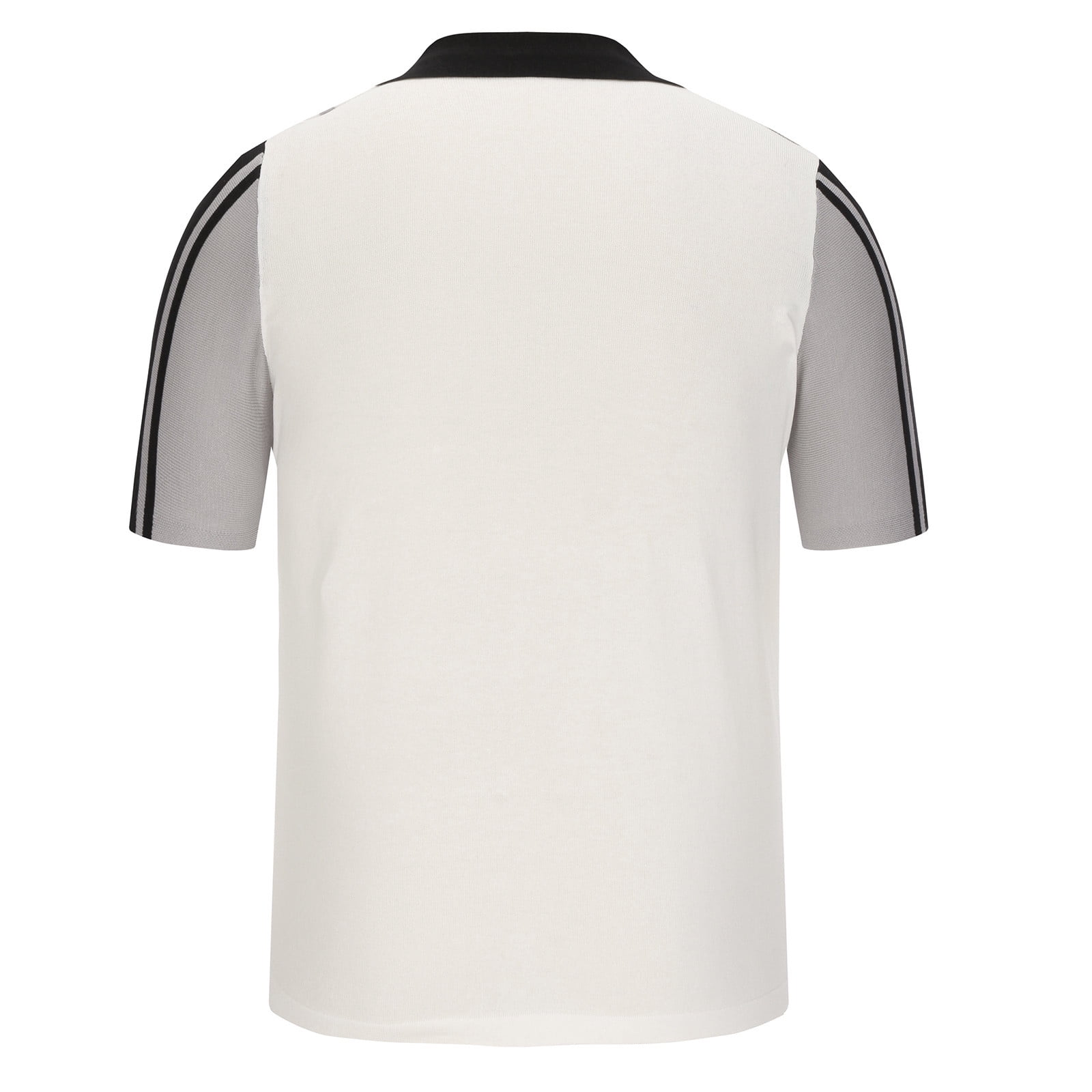 Juebong Fashion Knit Polo Shirts for Men Black Cardigan Slim Fit Short  Sleeve Button Vacation Golf Shirts Tops, XX-Large, Black