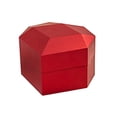 thumbnail image 1 of Caja para anillos, joyero, elegante, con forma de corazón, portátil, para guardar anillos, collares y pendientes. Reproducción de video para propuesta Rojo, 1 of 10