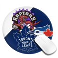 thumbnail image 3 of Toronto Baseball Round Non-Slip Rubber 4 PCS 8in Mouse Pad 3mm Thick Polyester Surface for Office Gaming PC, Bluebird Mouse Pad LS275, 3 of 7