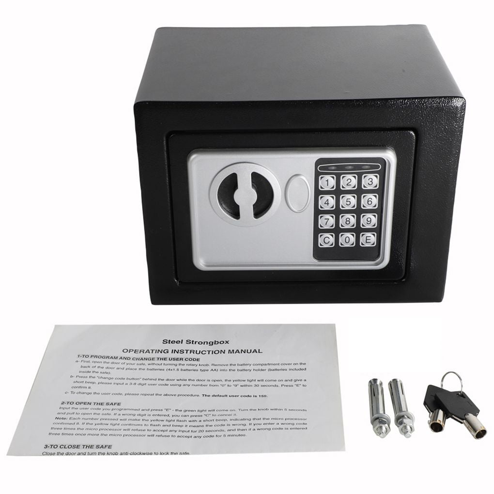 Digital Security Safe Box Fashion Black