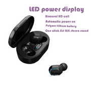 Up to 65% off! New Wireless Earbuds Bluetooth 5.3 Headphones with HD Mic HiFi Stereo Sound, Wireless Earphones with LED Display Touch Control, Mini Ear Buds Black