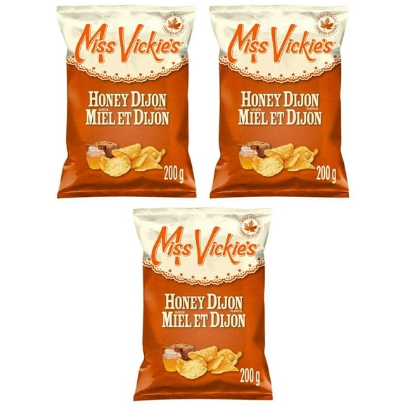 Miss Vickie's Honey Dijon Flavor Kettle Cooked Potato Chips, 200g (3 Pack)