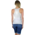 thumbnail image 2 of ToBeInStyle Womens Essential Ribbed Racerback Versatile Layering Cotton Blend Tank Top, 2 of 7