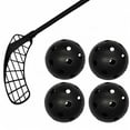thumbnail image 3 of Pelotas de Floorball kusrkot 4x pelotas de competición huecas 26 agujeros negro, 3 of 8