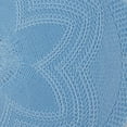 thumbnail image 2 of Design Imports CAMZ12798 Set de 6 Sets de Table Ronds Tissés Floraux, Bleu Clair, 2 of 2