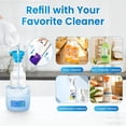 thumbnail image 3 of Abeden Refillable Bottle for swif--fer Wet Jet Mop - 500ML Leak-Proof HDPE Empty Cleaner Solution Bottle with 5 Silicone Gaskets & 1 Funnel Wood Care & Pet Safe, Eco-Friendly, 3 of 7