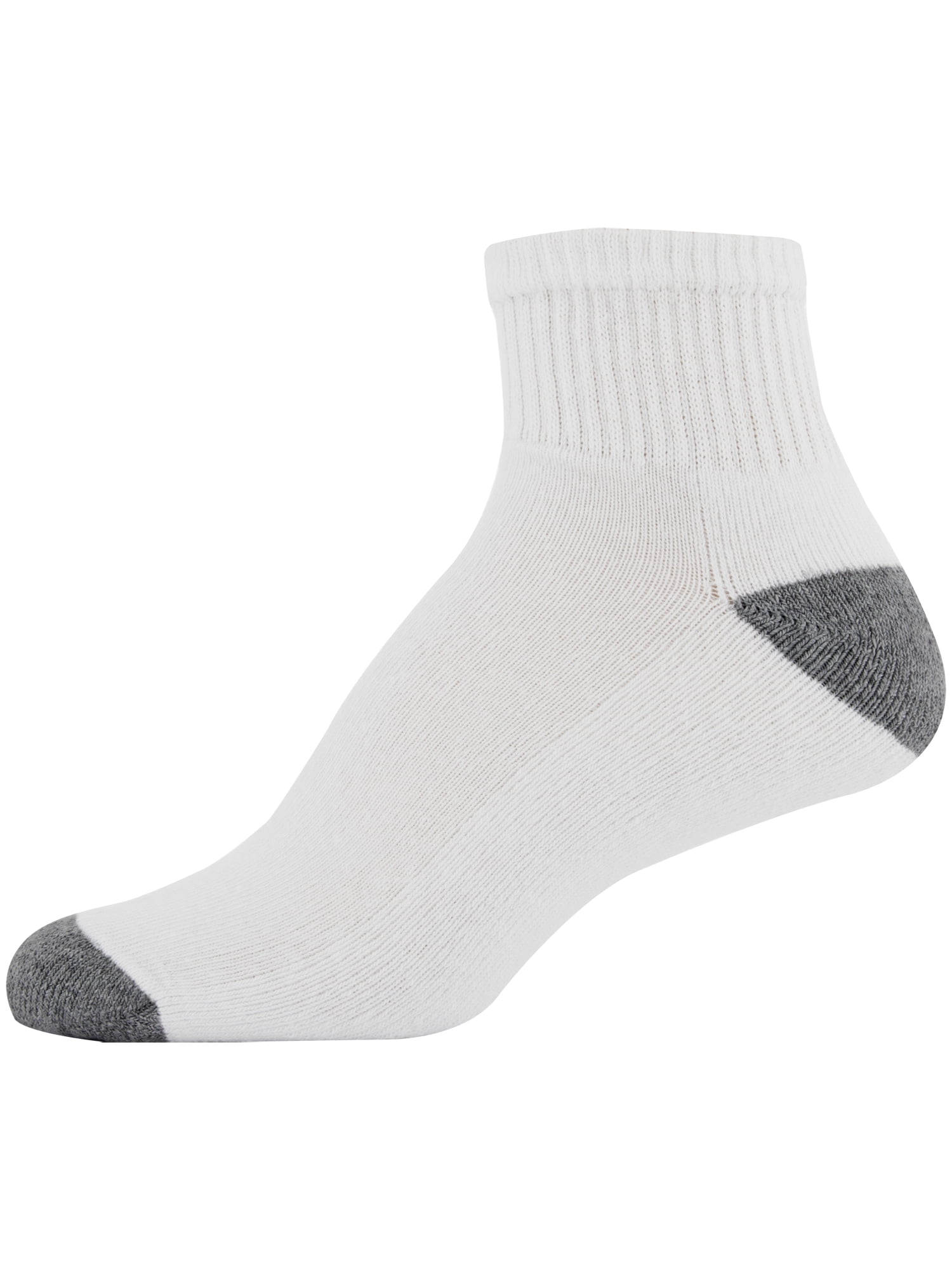 Gildan Men's Half Cushion Terry Foot Bed Ankle Casual Socks 12-Pack