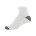 thumbnail image 3 of Gildan Men's Half Cushion Terry Foot Bed Ankle Casual Socks 12-Pack, 3 of 4