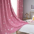 thumbnail image 5 of AUQ 2026 New Contemporary Pink Star Blackout Curtains,130Cm X 100Cm,Pink Curtains for Girls Room,Kids Curtains for Girls,Girls Curtains for Bedroom,Playroom,Nursery,Study,Home, 5 of 7