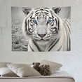 thumbnail image 4 of ONETECH  Black and White Tiger Tapestry Wall Hanging,Tiger Wall Art Tapestry Animal Tapestry Wall Hanging,Tiger Tapestry for Bedroom Kids Room Wall Decor., 4 of 7
