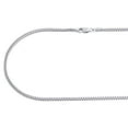 thumbnail image 2 of 10K White Gold Solid Franco Box Chain Closed Link 1.80 Necklace 24 Inches, 2 of 6